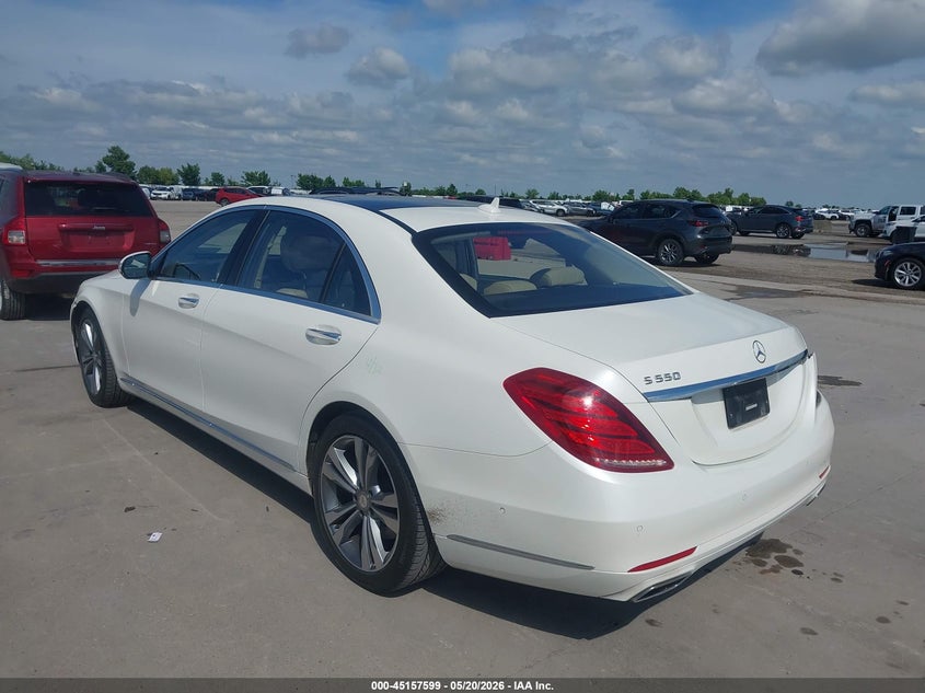 2016 Mercedes-benz S-klasse VIN WDDUG8CB4GA219675 IAAI salvage auction — RIGHT SIDE, Original (Texas), sold $8,650 on 2026-07-22 (photo 3)