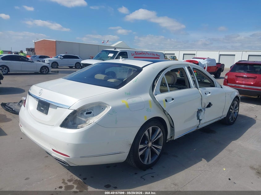 2016 Mercedes-benz S-klasse VIN WDDUG8CB4GA219675 IAAI salvage auction — RIGHT SIDE, Original (Texas), sold $8,650 on 2026-07-22 (photo 4)