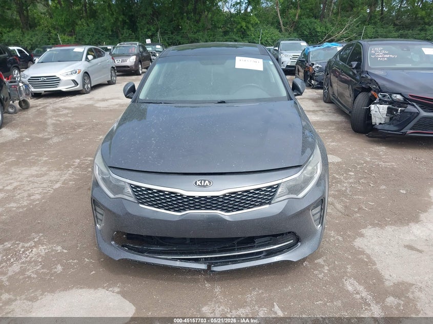 2018 Kia Optima VIN 5XXGT4L33JG193845 IAAI salvage auction — FRONT END, Clear (Indiana), sold $2,100 on 2026-07-22 (photo 6)