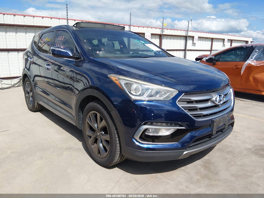 2017 Hyundai Santa fe VIN 5XYZW4LA0HG493301 IAAI salvage auction — ROOF, Original (Texas), sold $6,100 on 2026-07-07 (photo 1)