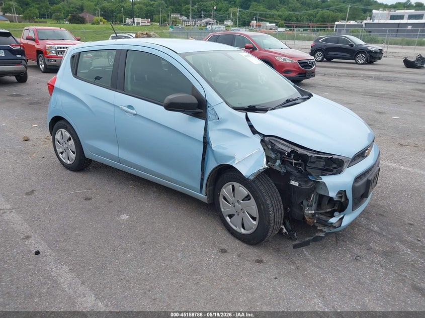 2016 Chevrolet Spark VIN KL8CA6SA8GC561678 IAAI salvage auction — LEFT SIDE, Salvage (Illinois), sold $725 on 2026-07-14 (photo 1)