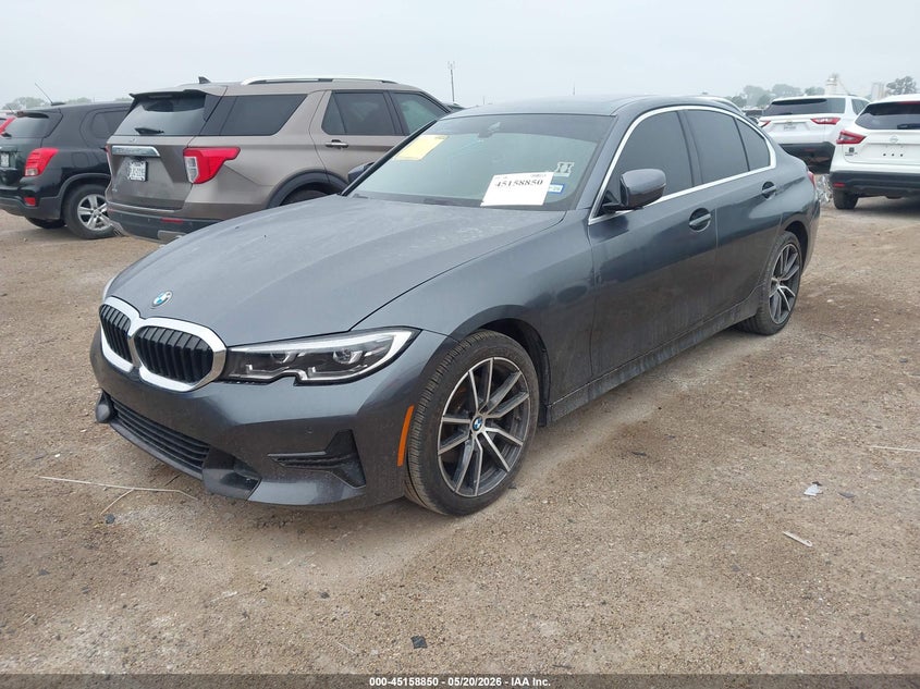 2022 BMW 3er VIN 3MW5R7J02N8C31916 IAAI salvage auction — HAIL, Original (Texas), sold $12,200 on 2026-08-25 (photo 2)