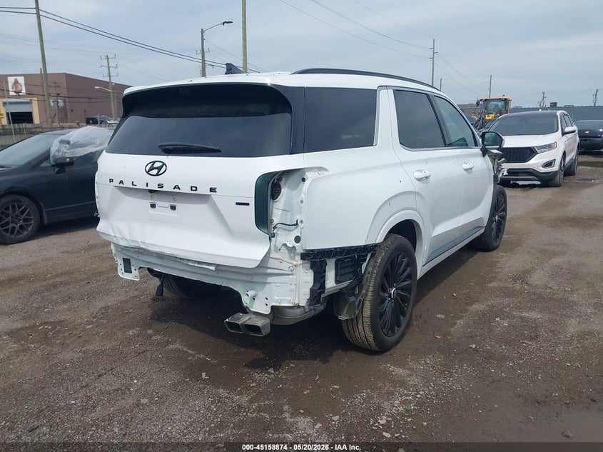 2025 Hyundai Palisade VIN KM8R7DGE0SU927356 IAAI salvage auction — FRONT & REAR, Clear (Michigan), sold $17,500 on 2026-07-23 (photo 4)