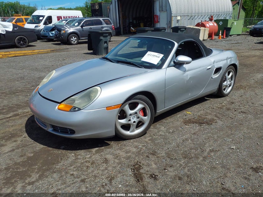 2002 Porsche Boxster VIN WP0CB29802U662619 IAAI salvage auction — SIDE, Salvage (New Jersey), sold $3,025 on 2026-07-09 (photo 2)