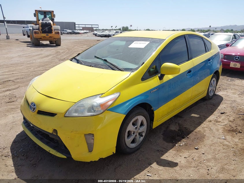 2013 Toyota Prius VIN JTDKN3DU8D5578560 IAAI salvage auction — NORMAL WEAR, Clear-Dealer Only (Arizona), sold $450 on 2026-07-14 (photo 2)