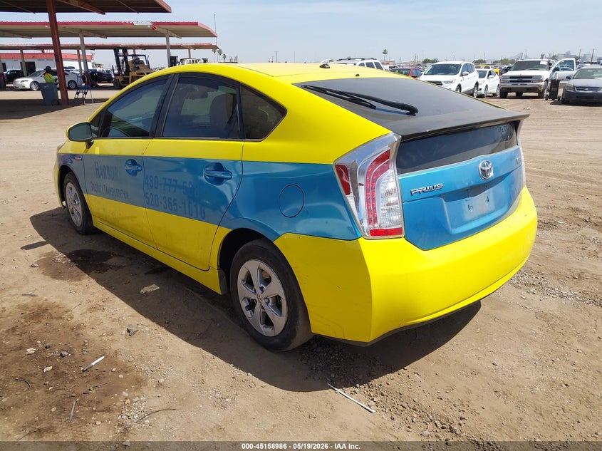 2013 Toyota Prius VIN JTDKN3DU8D5578560 IAAI salvage auction — NORMAL WEAR, Clear-Dealer Only (Arizona), sold $450 on 2026-07-14 (photo 3)
