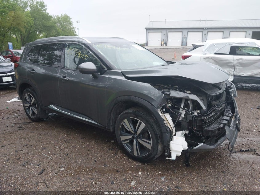 2023 Nissan Rogue VIN 5N1BT3CB1PC798480 IAAI salvage auction — FRONT END, Salvage (Indiana), sold $5,300 on 2026-08-26 (photo 1)