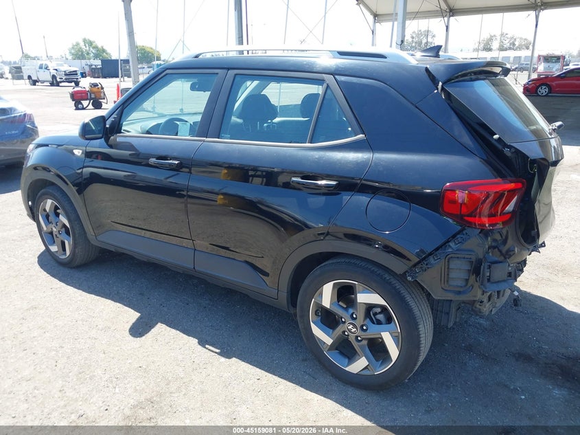 2022 Hyundai Venue VIN KMHRC8A34NU137671 IAAI salvage auction — REAR END, Salvage (California), sold $2,350 on 2026-07-21 (photo 3)