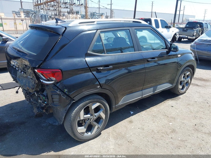 2022 Hyundai Venue VIN KMHRC8A34NU137671 IAAI salvage auction — REAR END, Salvage (California), sold $2,350 on 2026-07-21 (photo 4)