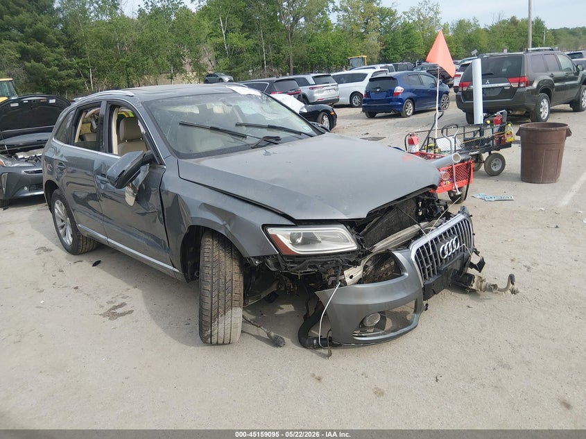 2014 Audi Q5 VIN WA1LFAFP8EA060691 IAAI salvage auction — FRONT END, Salvage (New Hampshire), sold $375 on 2026-07-29 (photo 1)