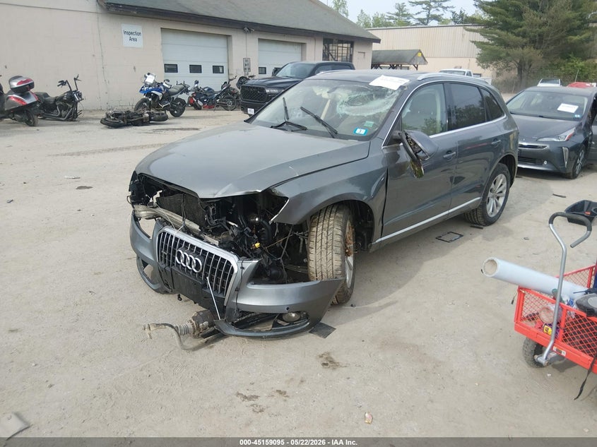 2014 Audi Q5 VIN WA1LFAFP8EA060691 IAAI salvage auction — FRONT END, Salvage (New Hampshire), sold $375 on 2026-07-29 (photo 2)