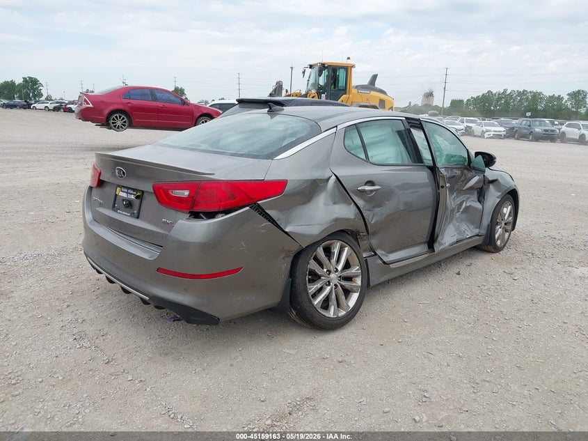 2015 Kia Optima VIN 5XXGR4A61FG421876 IAAI salvage auction — RIGHT SIDE, Salvage (Ohio), sold $1,275 on 2026-07-29 (photo 4)