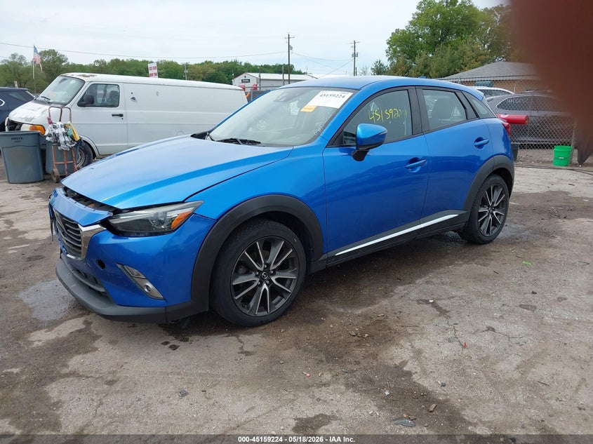 2016 Mazda Cx-3 VIN JM1DKBD73G0107133 IAAI salvage auction — FRONT END, Clear (Indiana), sold $2,100 on 2026-07-14 (photo 2)