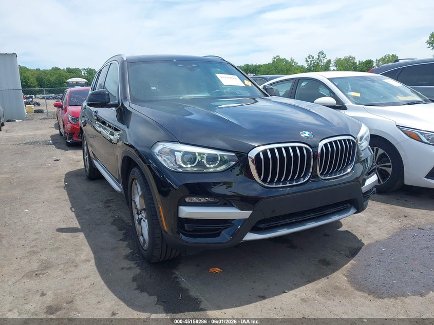 2021 BMW X3 VIN 5UXTY5C02M9H59301 IAAI salvage auction — LEFT SIDE, Salvage Title, sold $15,550 on 2026-07-07 (photo 1)
