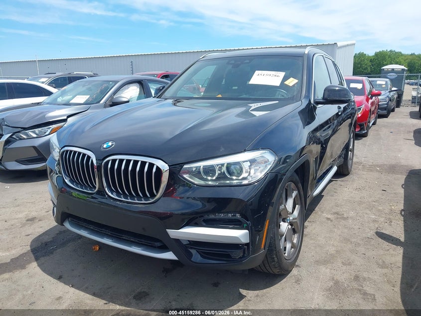 2021 BMW X3 VIN 5UXTY5C02M9H59301 IAAI salvage auction — LEFT SIDE, Salvage Title, sold $15,550 on 2026-07-07 (photo 2)
