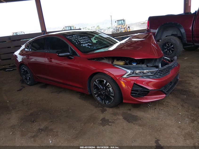 2022 Kia K5 VIN 5XXG64J2XNG085150 IAAI salvage auction — LEFT FRONT, Salvage (Arizona), sold $3,400 on 2026-07-14 (photo 1)