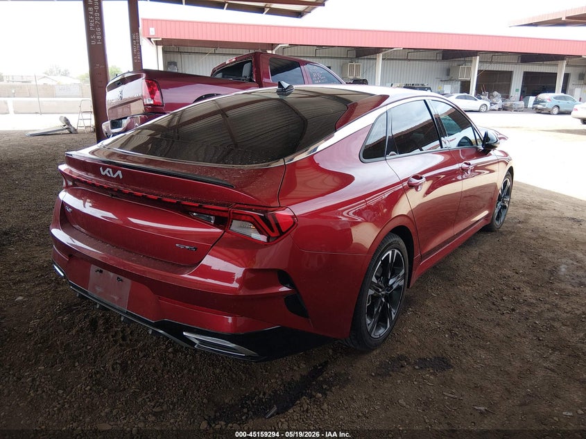 2022 Kia K5 VIN 5XXG64J2XNG085150 IAAI salvage auction — LEFT FRONT, Salvage (Arizona), sold $3,400 on 2026-07-14 (photo 4)