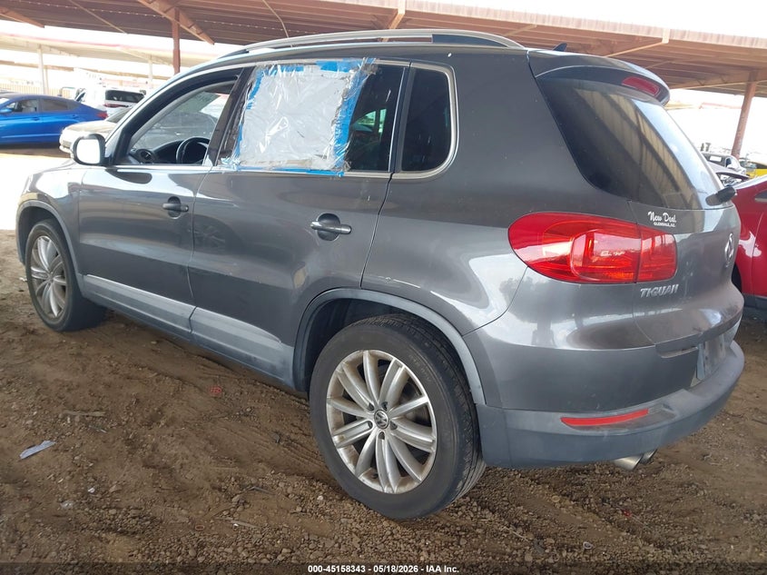 2012 Volkswagen Tiguan VIN WVGAV7AX0CW093254 IAAI salvage auction — NORMAL WEAR, Clear-Dealer Only (Arizona), sold $425 on 2026-07-28 (photo 3)