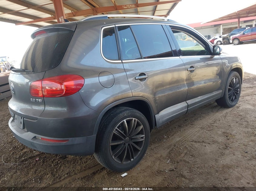 2012 Volkswagen Tiguan VIN WVGAV7AX0CW093254 IAAI salvage auction — NORMAL WEAR, Clear-Dealer Only (Arizona), sold $425 on 2026-07-28 (photo 4)