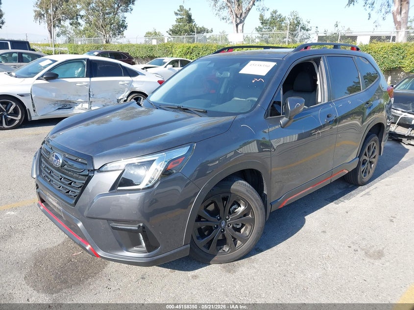 2023 Subaru Forester VIN JF2SKAJC1PH458581 IAAI salvage auction — RIGHT SIDE, Salvage (California), sold $5,400 on 2026-07-14 (photo 2)