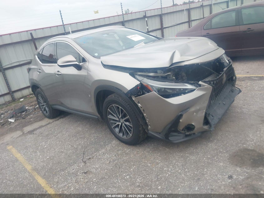 2023 Lexus Nx VIN 2T2GGCEZ8PC017935 IAAI salvage auction — FRONT END, Salvage (Texas), sold $14,200 on 2026-07-11 (photo 1)