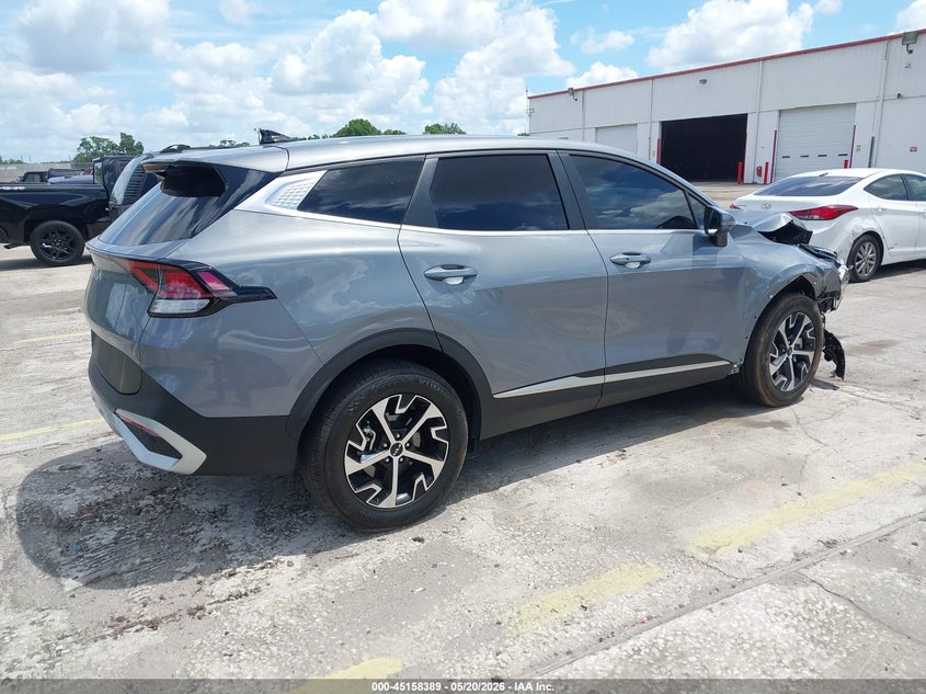 2025 Kia Sportage VIN 5XYK33DFXSG276845 IAAI salvage auction — FRONT END, Rebuildable (Florida), sold $7,550 on 2026-07-15 (photo 4)