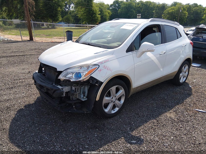 2015 Buick Encore VIN KL4CJCSB9FB053040 IAAI salvage auction — FRONT & REAR, Salvage (South Carolina), sold $900 on 2026-07-14 (photo 2)