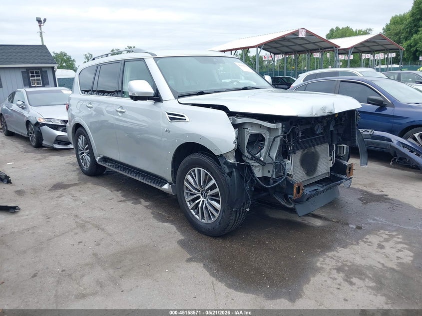 2021 Nissan Armada VIN JN8AY2BB9M9791013 IAAI salvage auction — FRONT END, Salvage - 75% Or Less (Maryland), sold $17,425 on 2026-07-09 (photo 1)