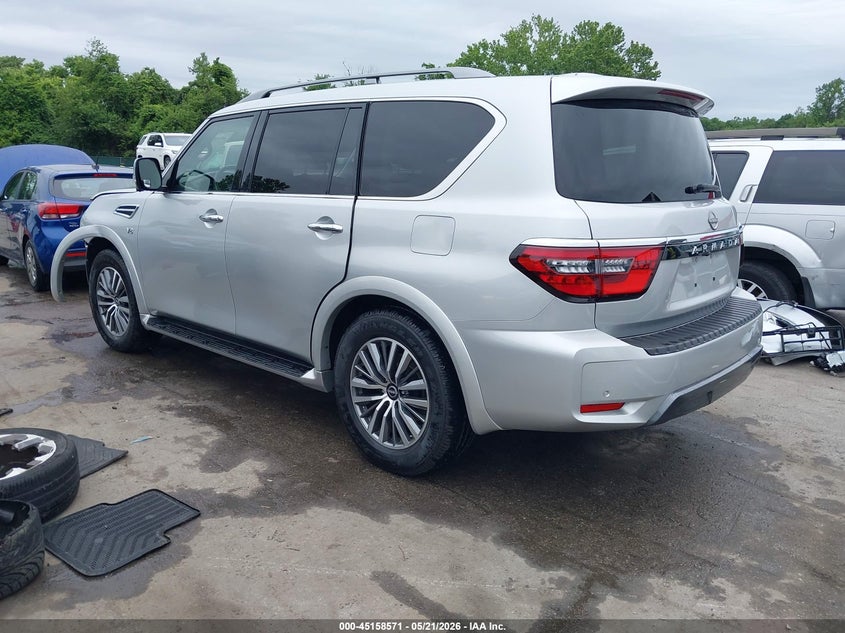 2021 Nissan Armada VIN JN8AY2BB9M9791013 IAAI salvage auction — FRONT END, Salvage - 75% Or Less (Maryland), sold $17,425 on 2026-07-09 (photo 3)