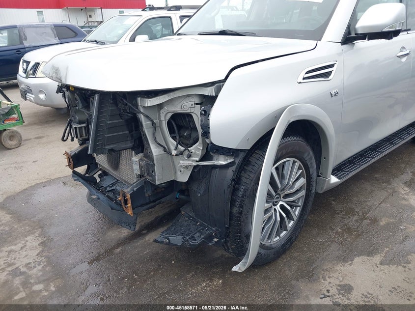2021 Nissan Armada VIN JN8AY2BB9M9791013 IAAI salvage auction — FRONT END, Salvage - 75% Or Less (Maryland), sold $17,425 on 2026-07-09 (photo 6)
