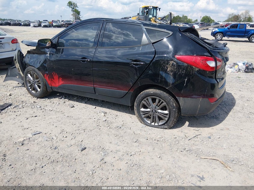 2014 Hyundai Tucson VIN KM8JUCAGXEU939464 IAAI salvage auction — ROLLOVER, Salvage (West Virginia), sold $800 on 2026-07-22 (photo 3)
