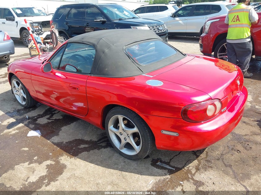 2001 Mazda Mx-5 VIN JM1NB353710203604 IAAI salvage auction — HAIL, Clear (Oklahoma), sold $2,600 on 2026-07-22 (photo 3)
