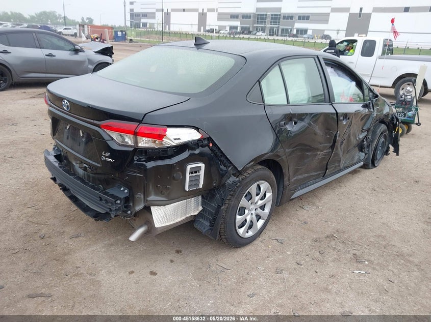 2025 Toyota Corolla VIN JTDBCMFE2S3069137 IAAI salvage auction — RIGHT SIDE, Salvage (Texas), sold $4,800 on 2026-07-28 (photo 4)