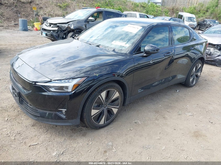 2024 Polestar 2 VIN YSMFD3KAXRL210708 IAAI salvage auction — FRONT & REAR, Salvage (Minnesota), sold $7,350 on 2026-09-03 (photo 2)