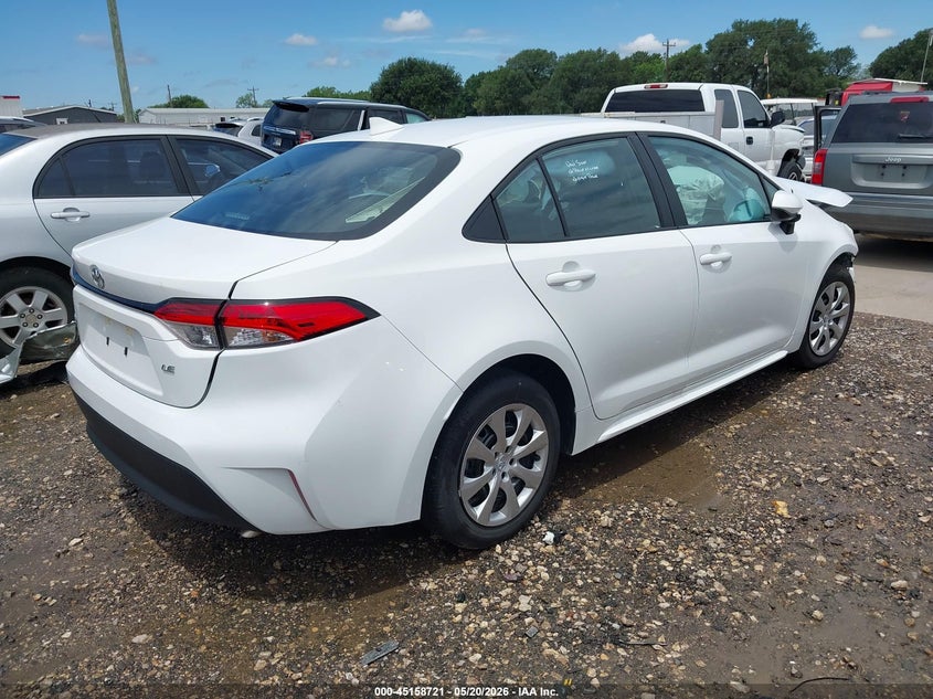 2026 Toyota Corolla VIN 5YFB4MDE6TP402092 IAAI salvage auction — FRONT END, Non-Repairable (Texas), sold $2,950 on 2026-07-07 (photo 4)