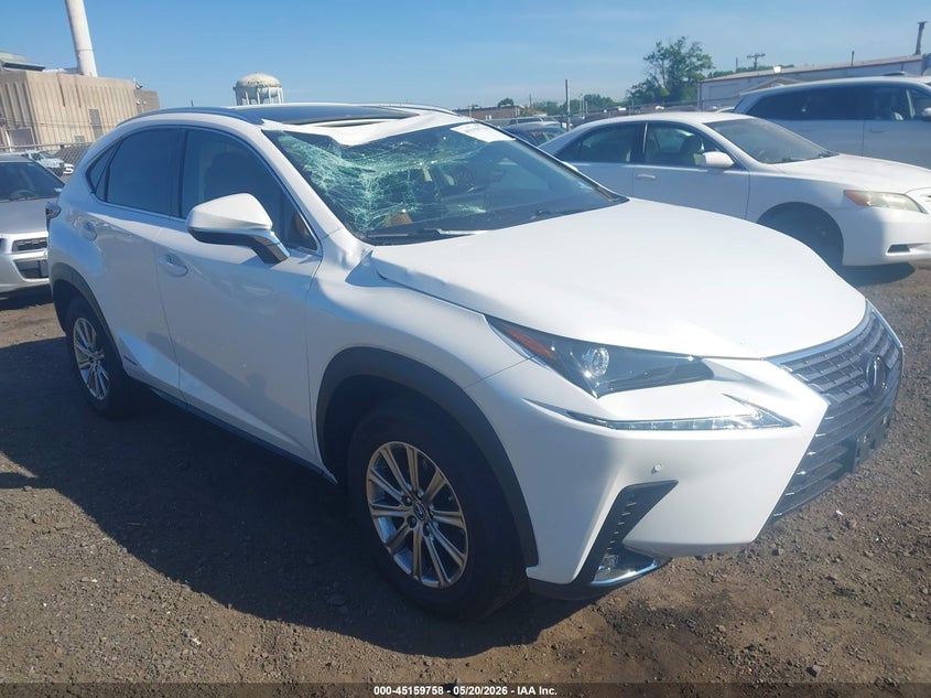 2021 Lexus Nx VIN JTJDJRDZ4M2159185 IAAI salvage auction — FRONT END, Salvage (New Jersey), sold $14,100 on 2026-07-29 (photo 1)