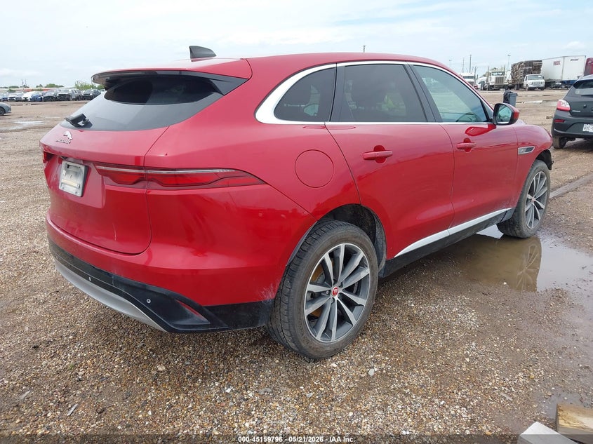 2023 Jaguar F-pace VIN SADCJ2EX5PA706580 IAAI salvage auction — FRONT END, Original (Texas), sold $9,000 on 2026-07-15 (photo 4)