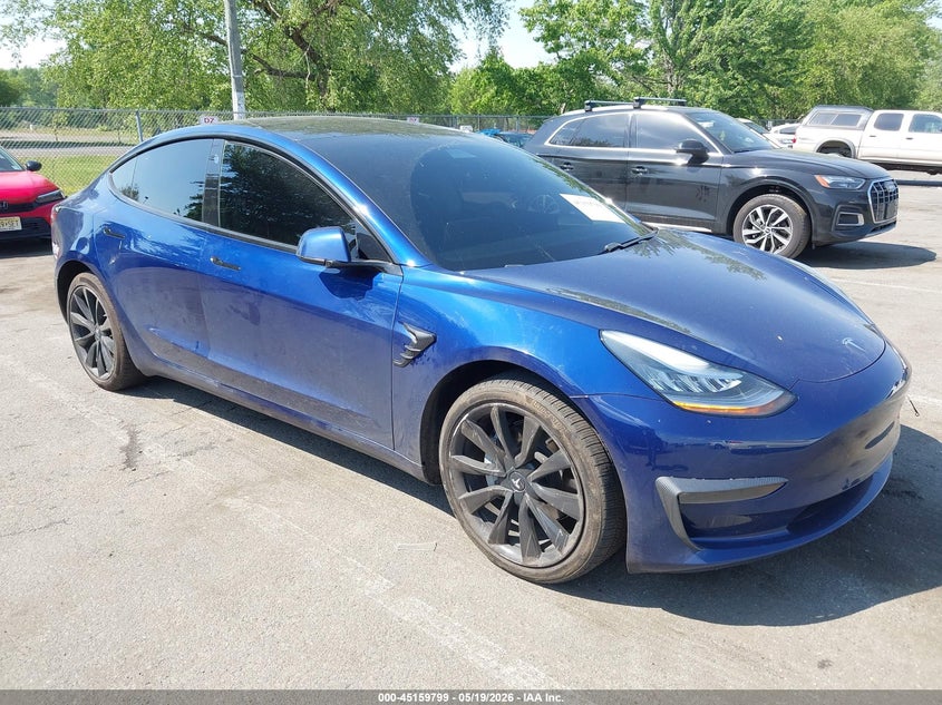 2020 Tesla Model 3 VIN 5YJ3E1EB8LF638405 IAAI salvage auction — REAR END, Salvage (New Jersey), sold $7,050 on 2026-07-16 (photo 1)