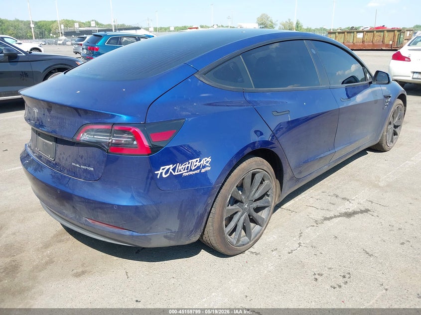2020 Tesla Model 3 VIN 5YJ3E1EB8LF638405 IAAI salvage auction — REAR END, Salvage (New Jersey), sold $7,050 on 2026-07-16 (photo 4)