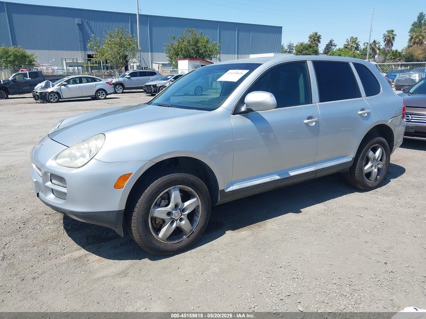 2004 Porsche Cayenne VIN WP1AB29P54LA75340 IAAI salvage auction — LEFT REAR, Salvage (California), sold $350 on 2026-07-13 (photo 2)