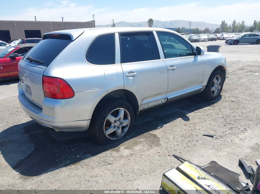 2004 Porsche Cayenne VIN WP1AB29P54LA75340 IAAI salvage auction — LEFT REAR, Salvage (California), sold $350 on 2026-07-13 (photo 4)