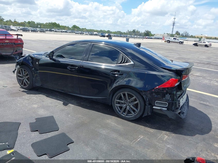 2020 Lexus Is VIN JTHGA1D20L5106208 IAAI salvage auction — LEFT FRONT, Rebuildable (Florida), sold $6,750 on 2026-07-09 (photo 3)