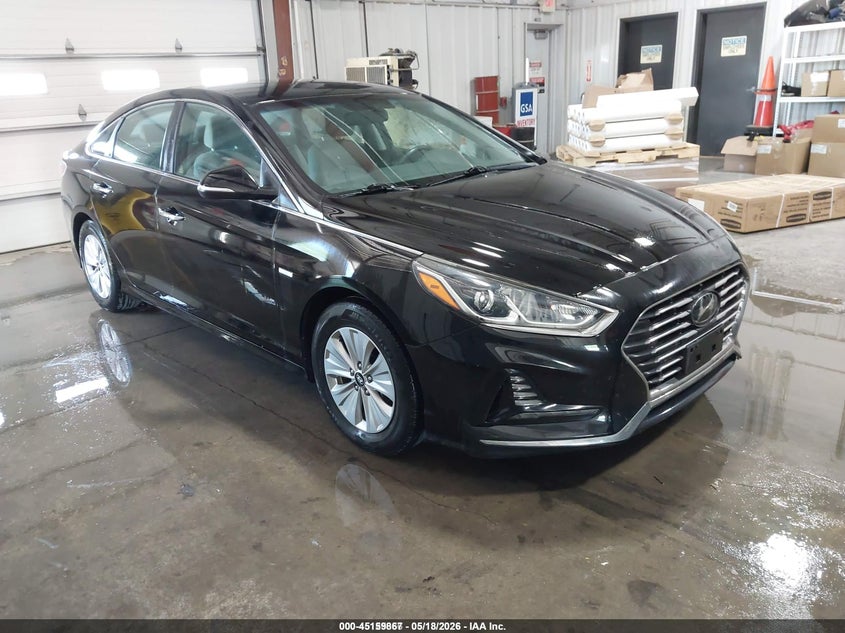2018 Hyundai Sonata hybrid VIN KMHE24L36JA083745 IAAI salvage auction — HAIL, Sf97 (Kansas), sold $10,900 on 2026-07-09 (photo 1)