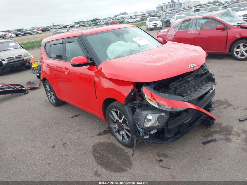 2020 Kia Soul VIN KNDJ63AU0L7052116 IAAI salvage auction — FRONT END, Salvage (Minnesota), sold $1,550 on 2026-07-29 (photo 1)
