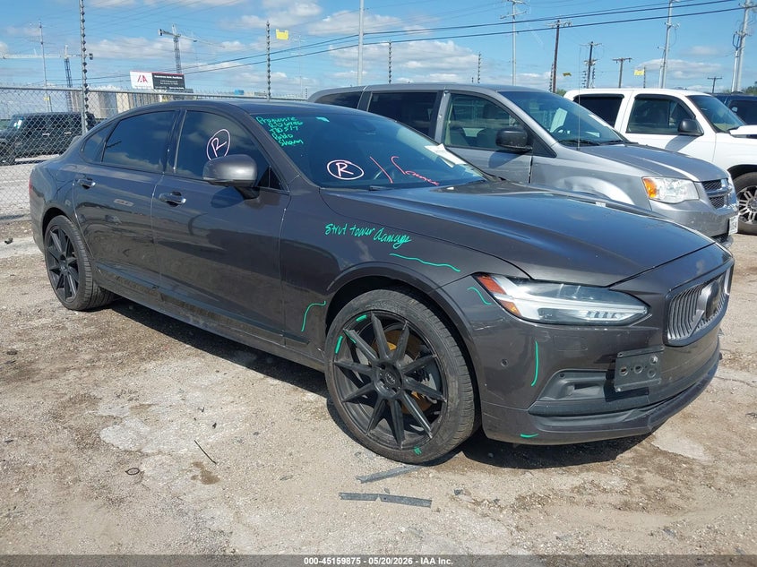 2021 Volvo S90 VIN LVYA22ML4MP195489 IAAI salvage auction — SUSPENSION, Original (Texas), sold $11,600 on 2026-07-16 (photo 1)