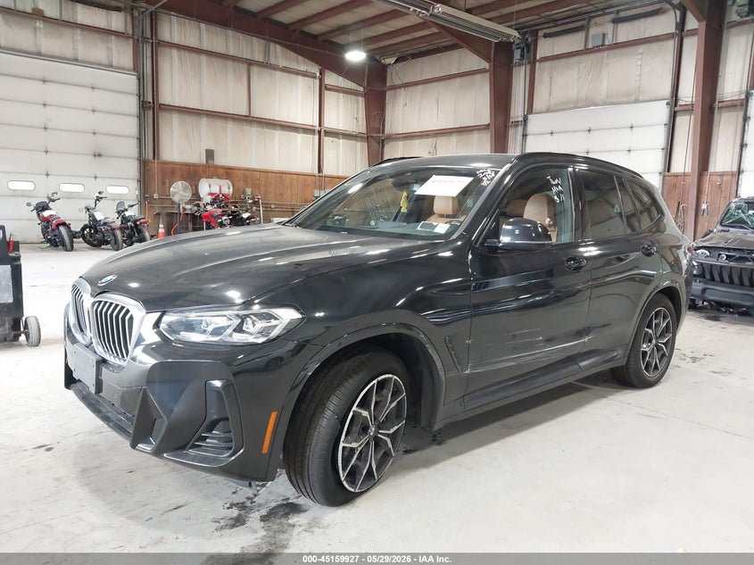 2022 BMW X3 VIN WBX57DP04NN167621 IAAI salvage auction — LEFT SIDE, Salvage Title, sold $21,600 on 2026-07-08 (photo 2)