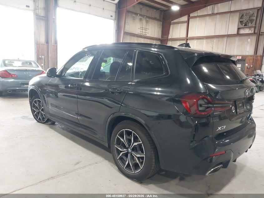 2022 BMW X3 VIN WBX57DP04NN167621 IAAI salvage auction — LEFT SIDE, Salvage Title, sold $21,600 on 2026-07-08 (photo 3)