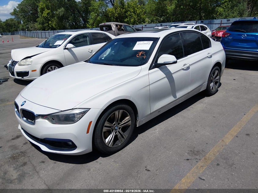 2016 BMW 3er VIN WBA8E3G53GNU04542 IAAI salvage auction — RIGHT SIDE, Salvage (Utah), sold $1,800 on 2026-08-20 (photo 2)