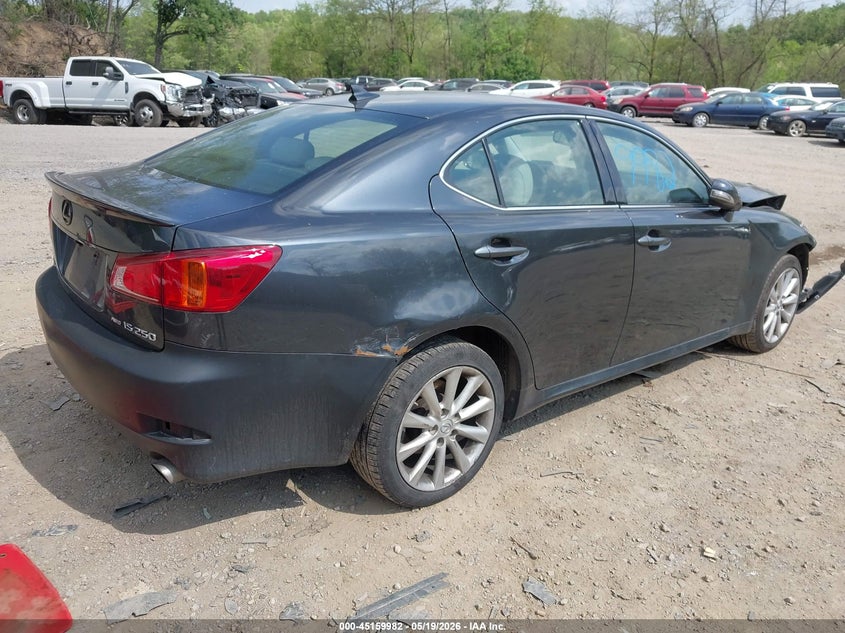 2010 Lexus Is VIN JTHCF5C25A5036968 IAAI salvage auction — FRONT END, Salvage (Pennsylvania), sold $800 on 2026-07-14 (photo 4)