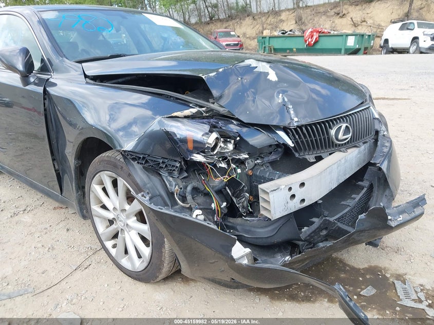 2010 Lexus Is VIN JTHCF5C25A5036968 IAAI salvage auction — FRONT END, Salvage (Pennsylvania), sold $800 on 2026-07-14 (photo 6)